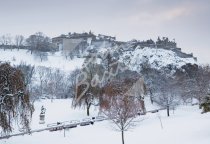 Edinburgh Castle & Princes Street Gardens (snowy), Edinburgh Pos