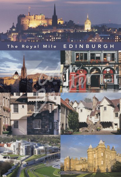 Royal Mile Comp, Edinburgh Postcard