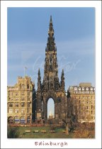 Scott Monument, Edinburgh Postcard
