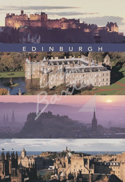 Edinburgh Panorama Comp, Edinburgh Postcard