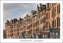 High Street Tenements, Glasgow Postcard