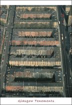 Tenements, Great Western Road, Glasgow Postcard
