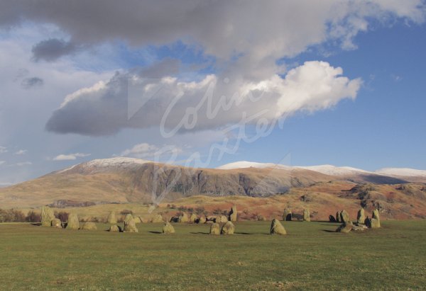 Castlerigg Stone Circle, Clough Head & Great Dodd, Lake District Postcard