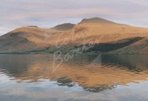 Sca Fell & Scafell Pike across Wast Water, Lake District Postcard