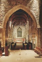 Iona Abbey Church - crossing and choir Postcard