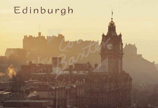 Edinburgh Castle & Balmoral Hotel, Edinburgh 1 Postcard