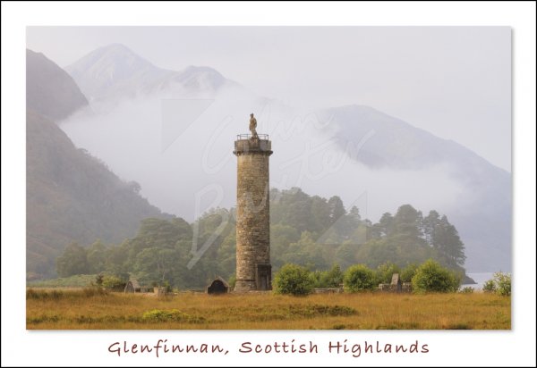 Glenfinnan Monument, Lochaber Postcard