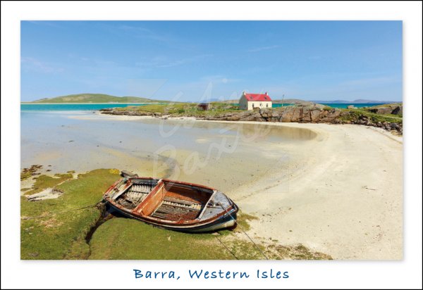 Traigh Mhor, Barra, Western Isles Postcard