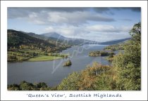 Loch Tummel & Schiehallion from Queen's View Postcard