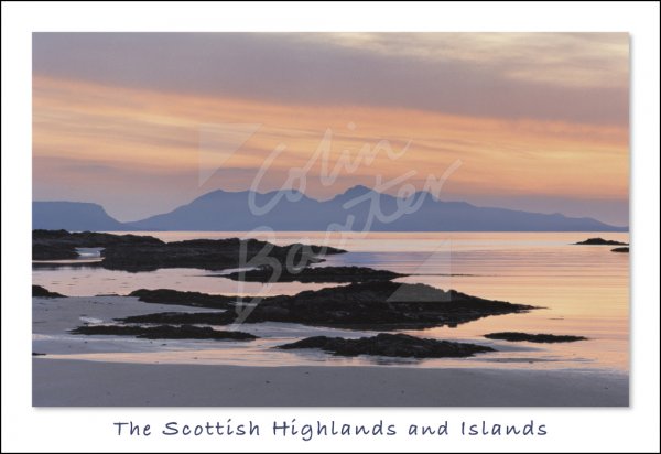 Rum from near Arisaig, West Highlands 2 Postcard