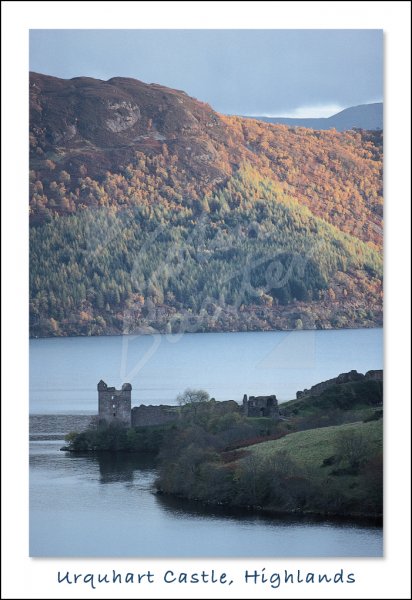 Urquhart Castle and Loch Ness Postcard