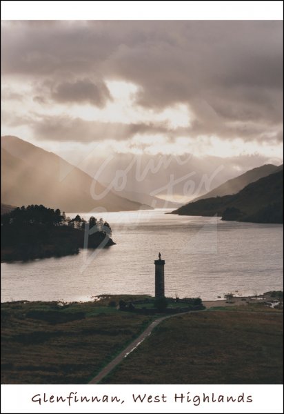 Glenfinnan Monument & Loch Shiel, Lochaber Postcard