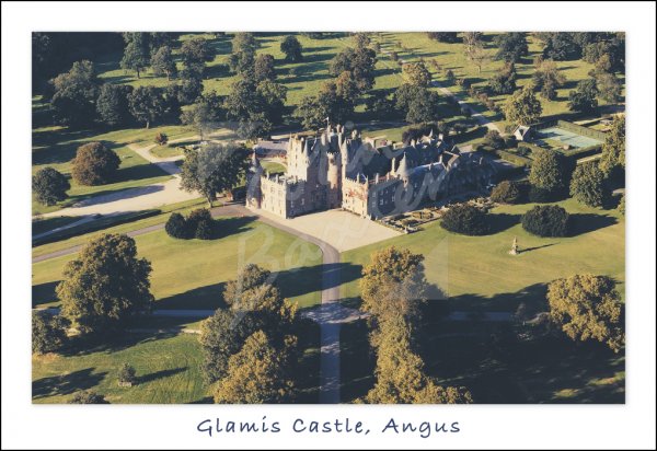 Glamis Castle, Angus From Air Postcard