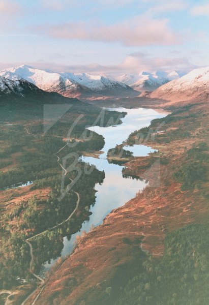 Glen Affric & Beinn Fhada, West Highlands From Air Postcard (V S