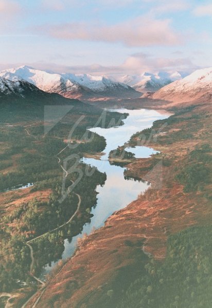 Glen Affric & Beinn Fhada, West Highlands From Air Postcard