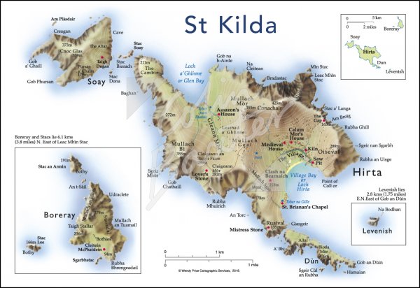 Map of St Kilda Postcard