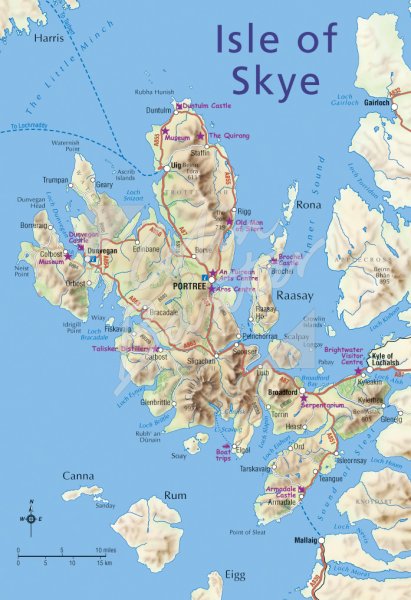 Map of Isle of Skye Postcard