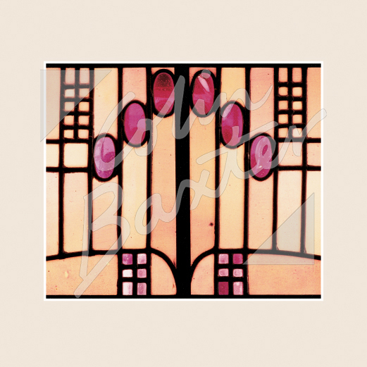 Mackintosh Detail of Dining Room Light, Hill House Classic Greetings Card