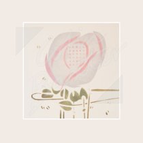 Mackintosh Wall Stencil in Main Bedroom, Hill House Classic Greetings Card