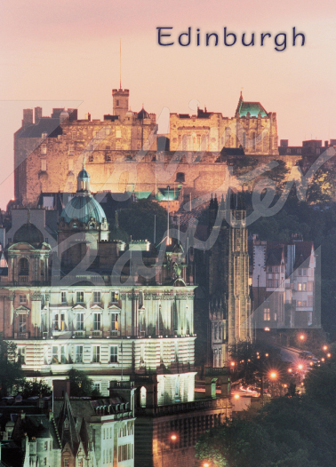 Edinburgh Castle at dusk Magnet