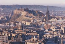 Castle & City from Salisbury Crags, Edinburgh 1 Postcard