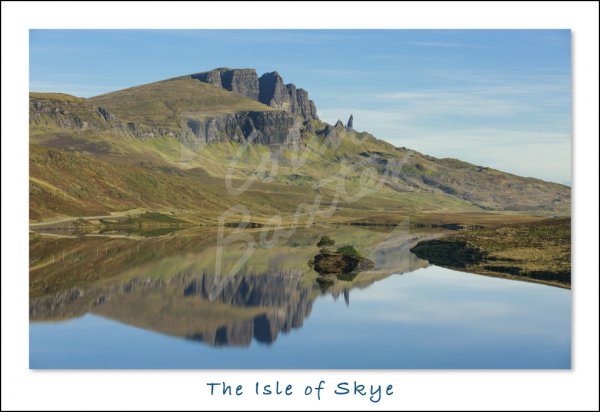 Storr across Loch Fada, Skye Postcard