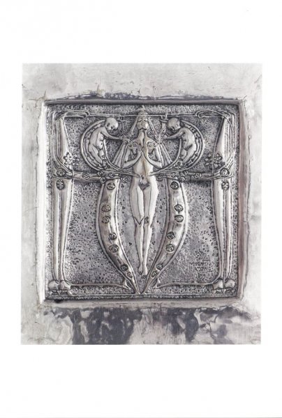 Panel, Bedroom Mackintosh House Postcard